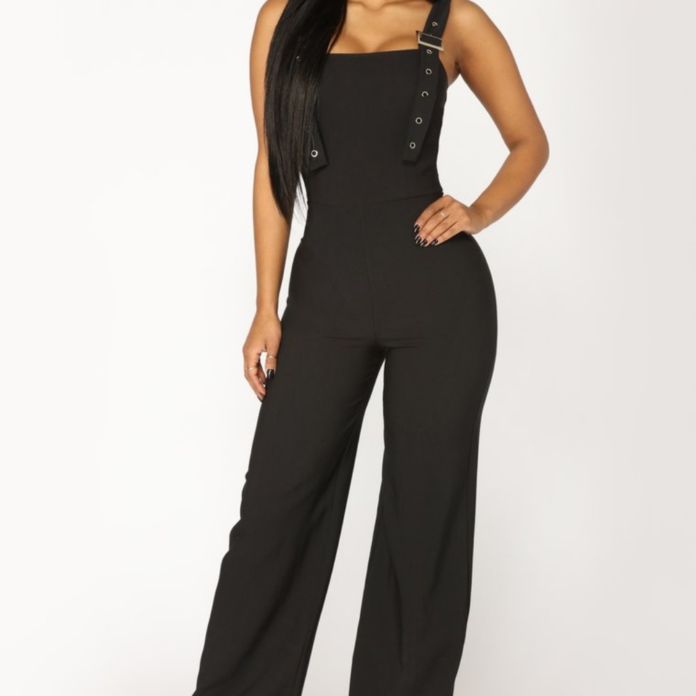 Buckle jumpsuit black
